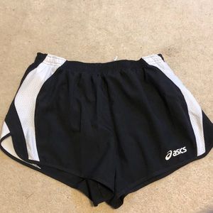 Asics shorts.